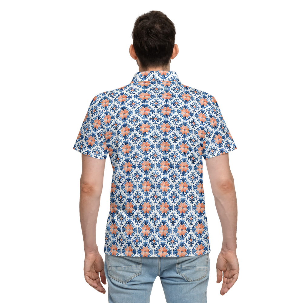 Azulejo Teal Orange